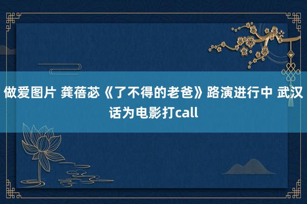 做爱图片 龚蓓苾《了不得的老爸》路演进行中 武汉话为电影打call